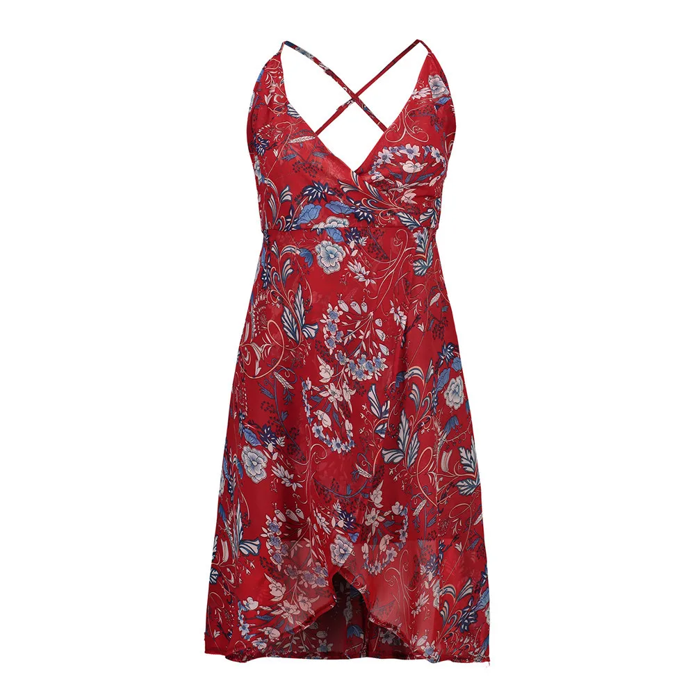 

Hot Robe Femme Strapless Flower Chiffon Midi Dress Summer 2019 Streetwear V Neck Vestido Playa Preto Seksi Elbise Jurk Clothing