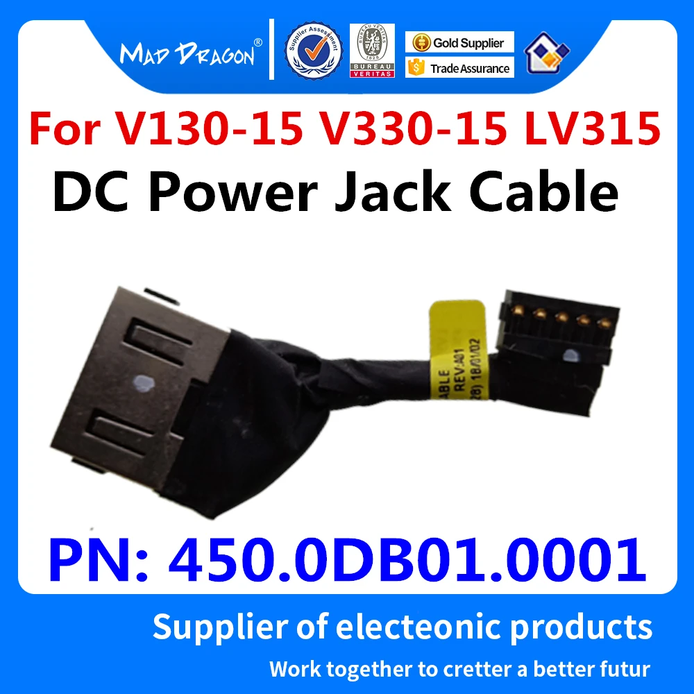 Новые оригинальные ноутбуки DC IN Cable cable Power Jack square port для Lenovo V130 15 LV315 PN: