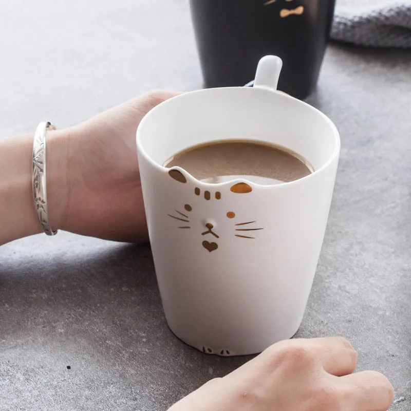 Симпатичная кофейная кружка керамическая Изолированная забавная Термокружка