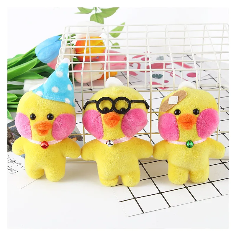 Милые Мультяшные животные лалафанфан кафе утка плюшевые игрушки для брелка
