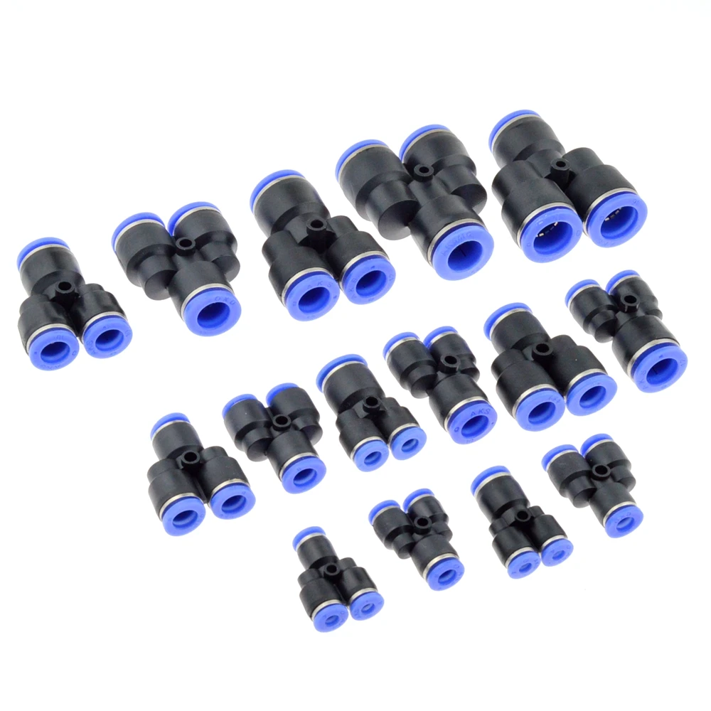 5 шт. Y образные быстроразъемные пневматические фиттинги для труб 4 мм 6 8 10 12 16