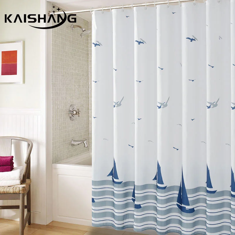 Водонепроницаемая душевая занавеска k-water живописная Штора для ванной из