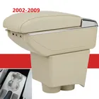 Центральный ящик для хранения, двухслойный подлокотник держатель для чашки кожаный для Volkswagen VW Polo 9N 02-2009 2005 2006 2007 2008