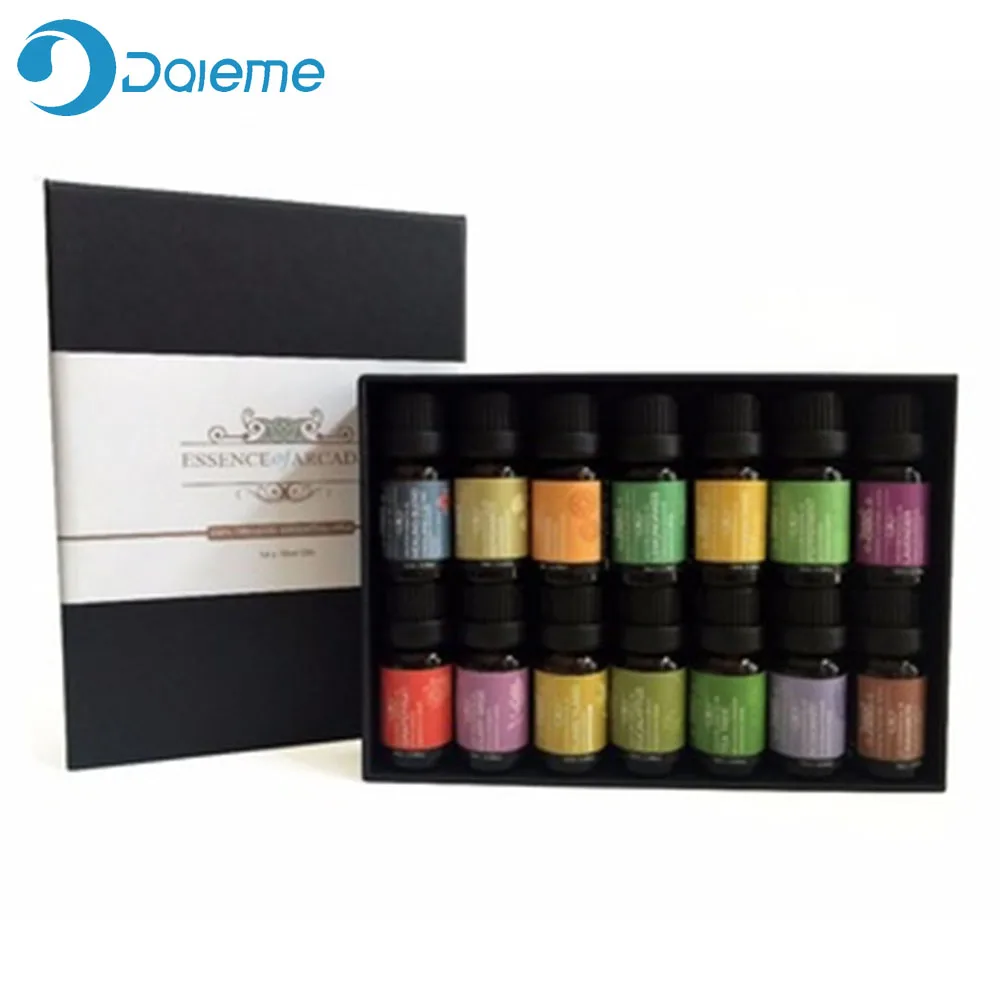 1 set 14Pcs/Set Pure Plant Aromatherapy Diffusers Essential Oil 10ml Aromatherapy Gift Set private Organic Body Skin Care Kit - Цвет: 1 set
