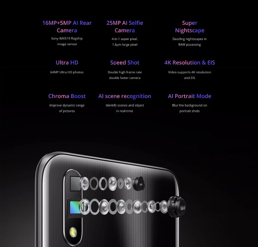 EU версия OPPO REALME 3 pro 6,3 ''4/6 ГБ 64/128 Гб Смартфон 4045 мА/ч, 16+ 5 Мп двойной Камера VOOC Быстрая зарядка 3,0 мобильный телефон