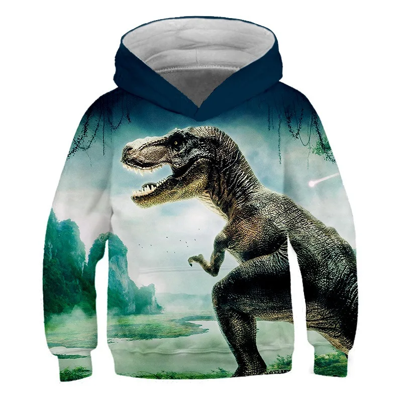 

Boys Girls Dinosaur Patterning Hoodies Autumn Winter Teen Kids Animal Hoodie Infantil Toddler Boy Costumes Sweatshirt Clothing