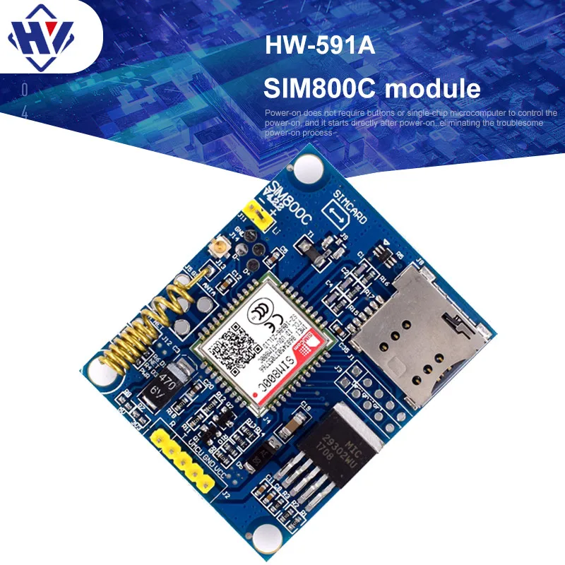 Макетная плата SIM800C GSM GPRS модуль Bluetooth-совместимый аудио интерфейс поддержка