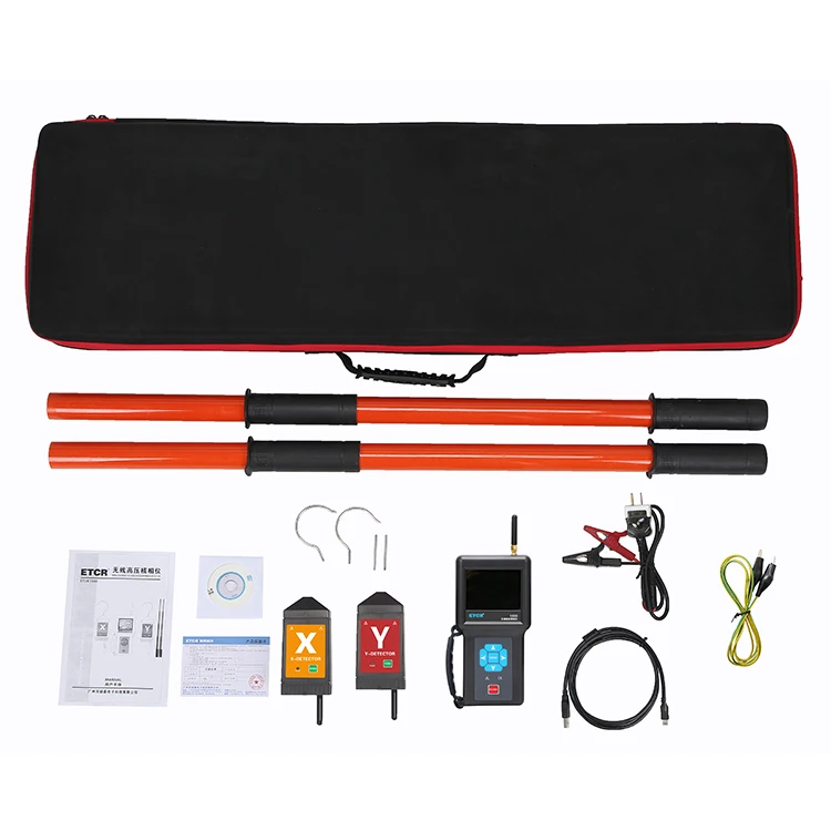 

ETCR1500 Portable High Voltage Insulation Rods Wireless Phasing Detection Tester 500kV Manufacturer Direct