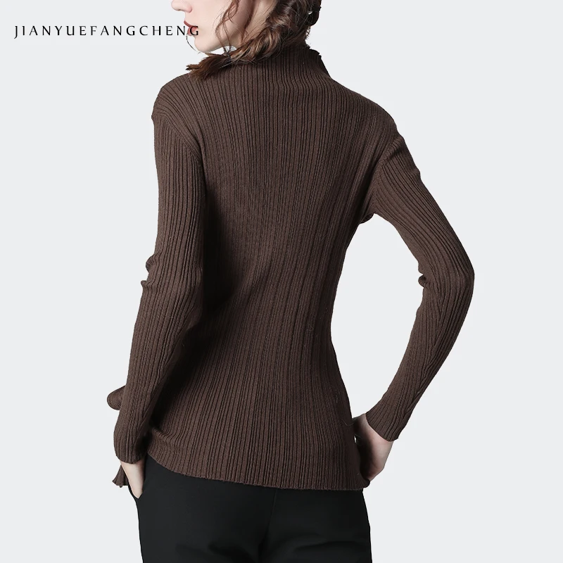 Женский тонкий свитер на завязках элегантный облегающий топ в полоску с бантом