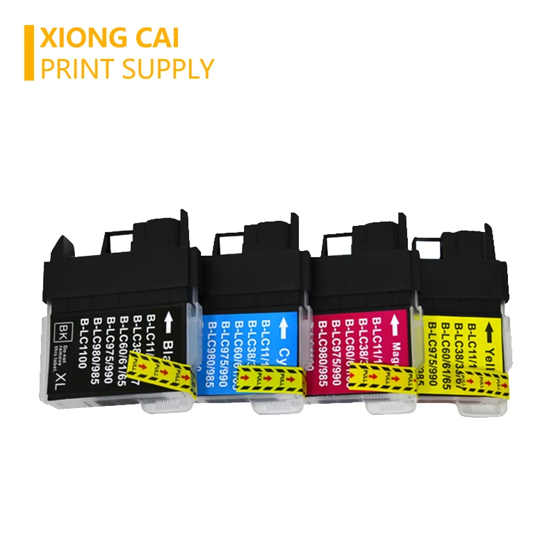 8 шт. чернильный картридж для Brother LC11 LC16 LC38 LC61 LC980 LC1100 DCP-385C DCP-390CN DCP-395CN DCP-535CN струйных