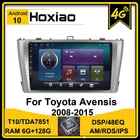 Автомагнитола 2 din для Toyota Avensis 3 2008 2014 2015 с GPS-навигацией, Android, AM, RDS, 4G, No 2din, 9 дюймов, без DVD, мультимедийный видеоплеер