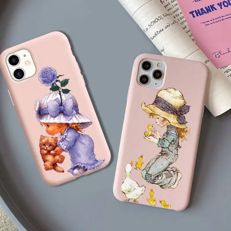 

Sarah Kay Little Girl Phone Case Soft Solid Color for iPhone 11 12 13 mini pro XS MAX 8 7 6 6S Plus X XR