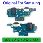 Оригинальный USB-разъем для подключения зарядного порта док-станция с микрофоном гибкий кабель запасные части для Samsung A12 A52 A72