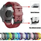 26 22 мм ремешок для часов для Garmin Fenix 6 6X Pro 5 5X Plus 3HR силиконовый ремешок для часов Fenix5 6 935 Quick Release Easyfit