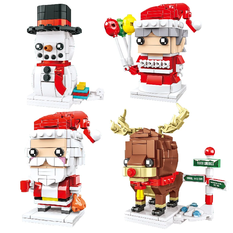 Новинка 2020 модель рождественской елки с Санта Клаусом оленем снеговиком