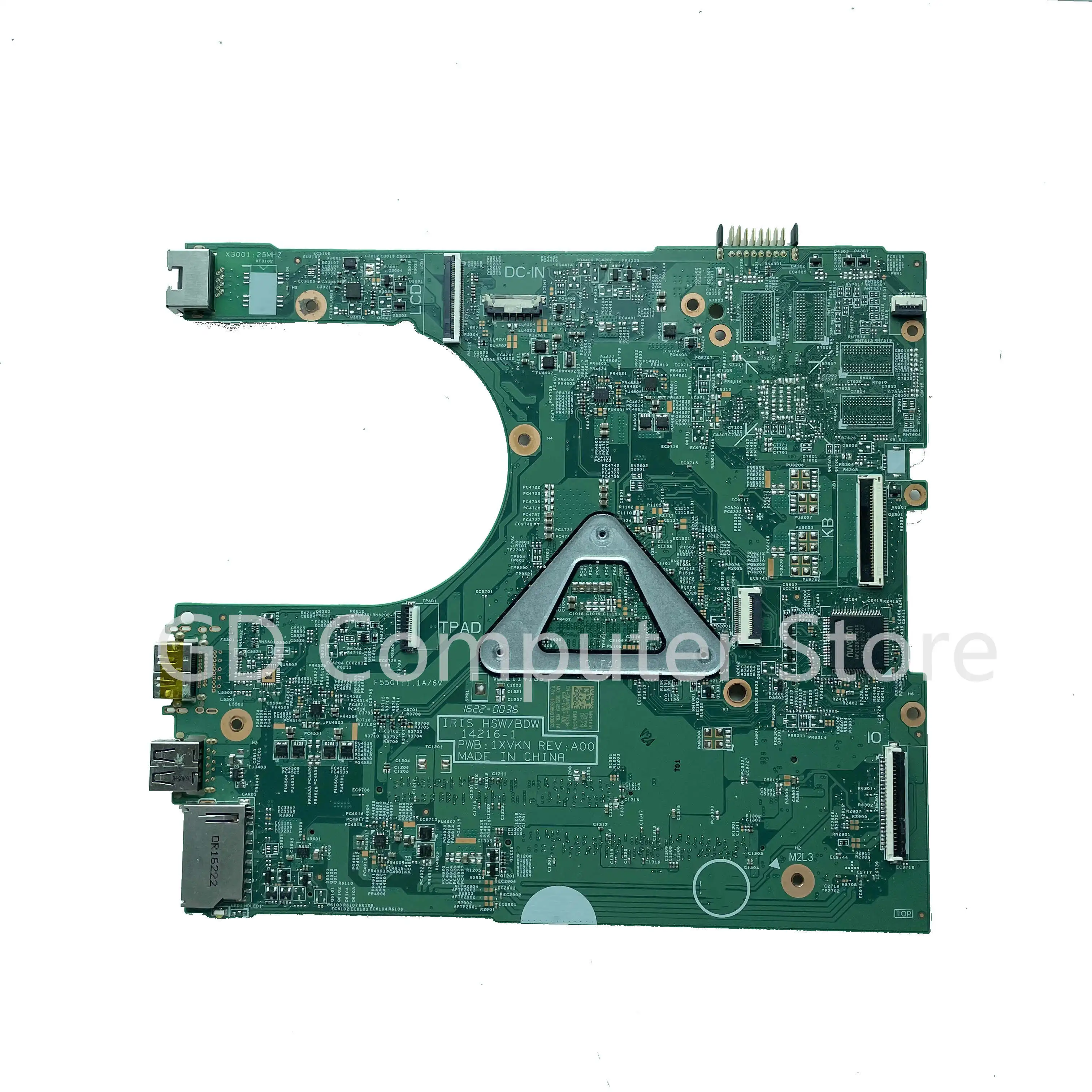 GD оригинал для Dell Inspiron 3458 3558 материнская плата ноутбука i3-5005U CPU MY4NH 14216-1 PWB:1XVKN