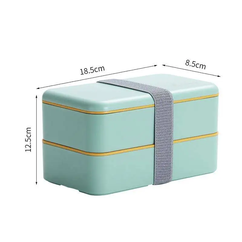 

1200ml Double-Layer Lunch Box For Kids With Spoon Portable Microwave Bento Box Healthy Food Storage Container Lunch Picnic Box