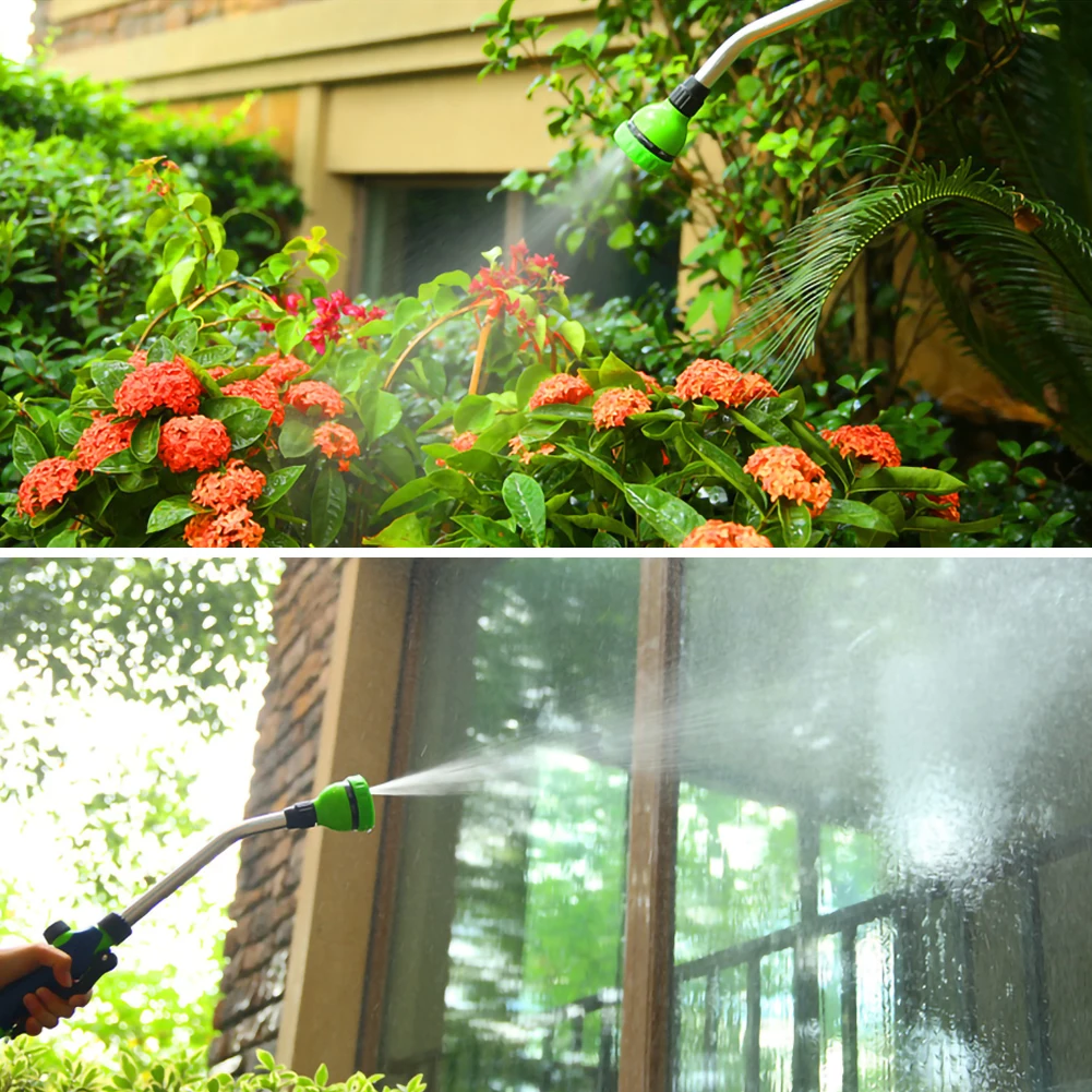 

8 Function Garden Long Pole Water Gun 0.2-0.55 MPA Water Pressure 9 Meters Spray Distance Adjustable Sprinkler Garden Supplies