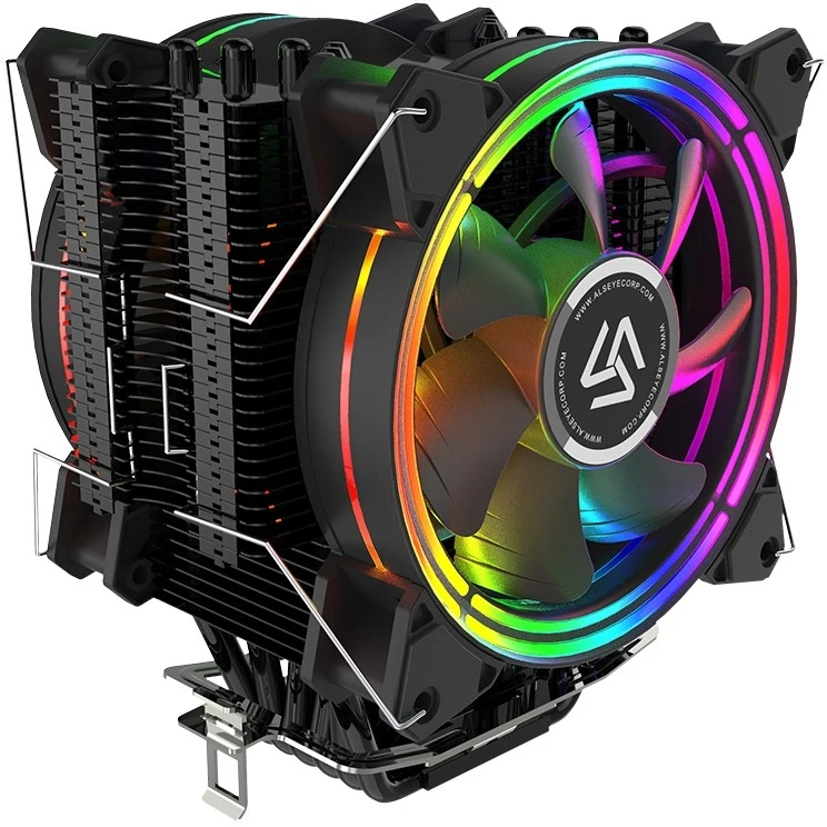 Кулер для процессора Alseye H120D Socket 775/115x/1200/1356/1366/2011/2011 3/AM2/AM2+/AM3/AM3+/FM1/AM4/FM2/FM2+ RGB|Кулеры и
