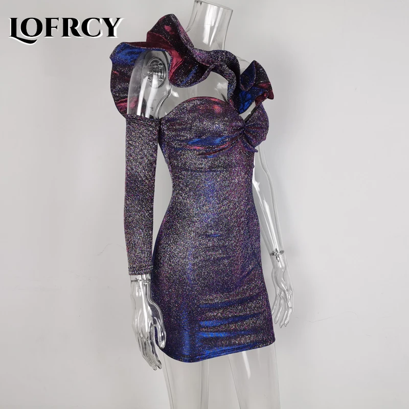 

Сексуальные Короткие вечерние платья Lofrcy с открытой спиной, женское элегантное платье без бретелек, сверкающее мини-платье-футляр, вечерне...