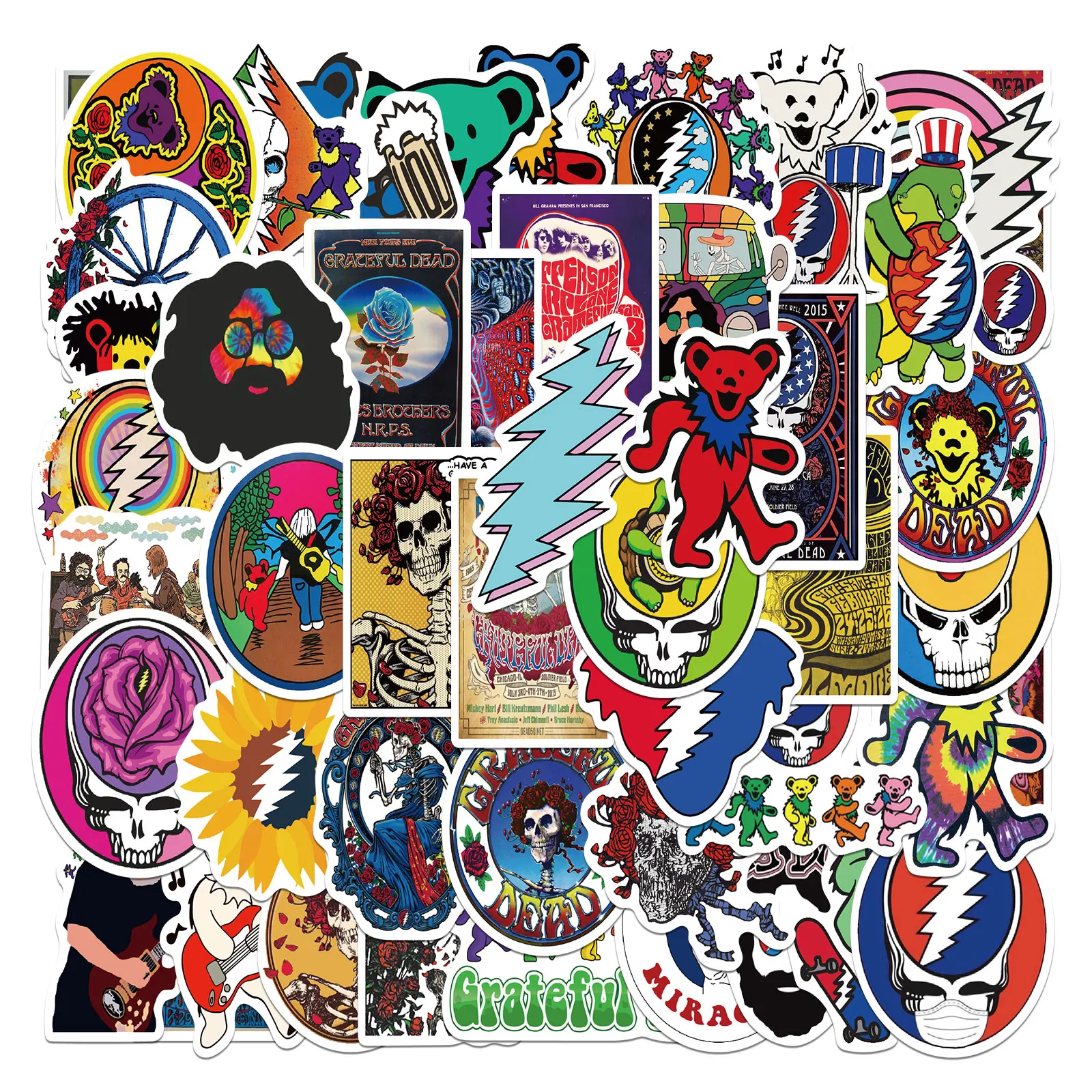 25/50 шт., стикеры «рок-музыка»