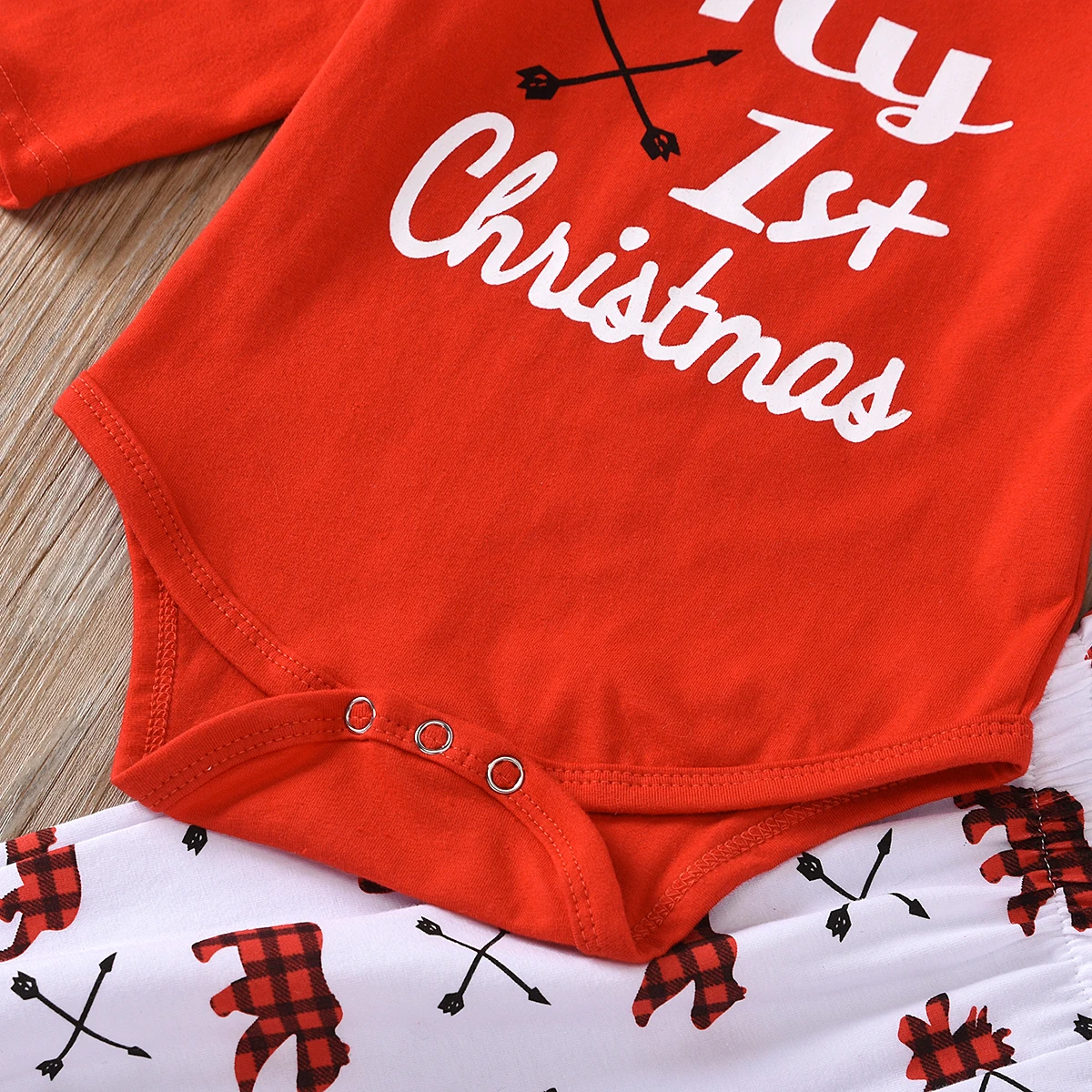 Новорожденный ребенок девочка мой первый Рождественский комплект с буквенным