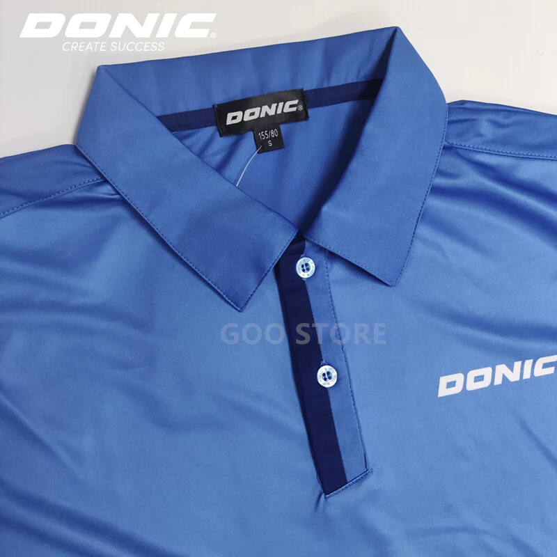DONIC Table Tennis Jerseys Training T-Shorts 2021 New Style Absorb Sweat Comfort Top Quality Ping Pong Shirt Cloth Sportswear