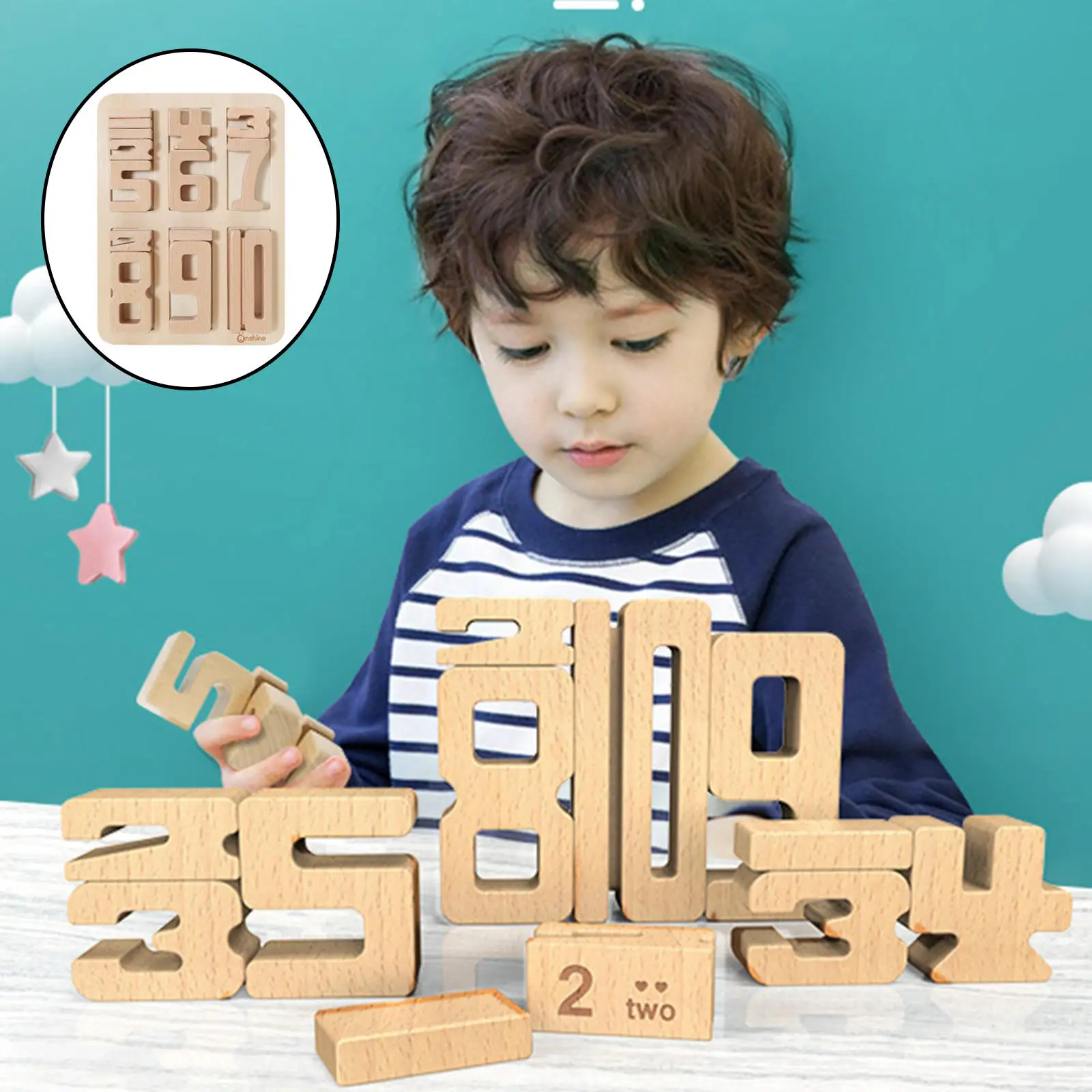 

14 шт., Детский конструктор с цифрами