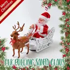 Музыкальная акробатическая труппа с Санта-Клаусом, электрическая лестница для скалолазания, Искусственная елка для дома, Рождественская елка