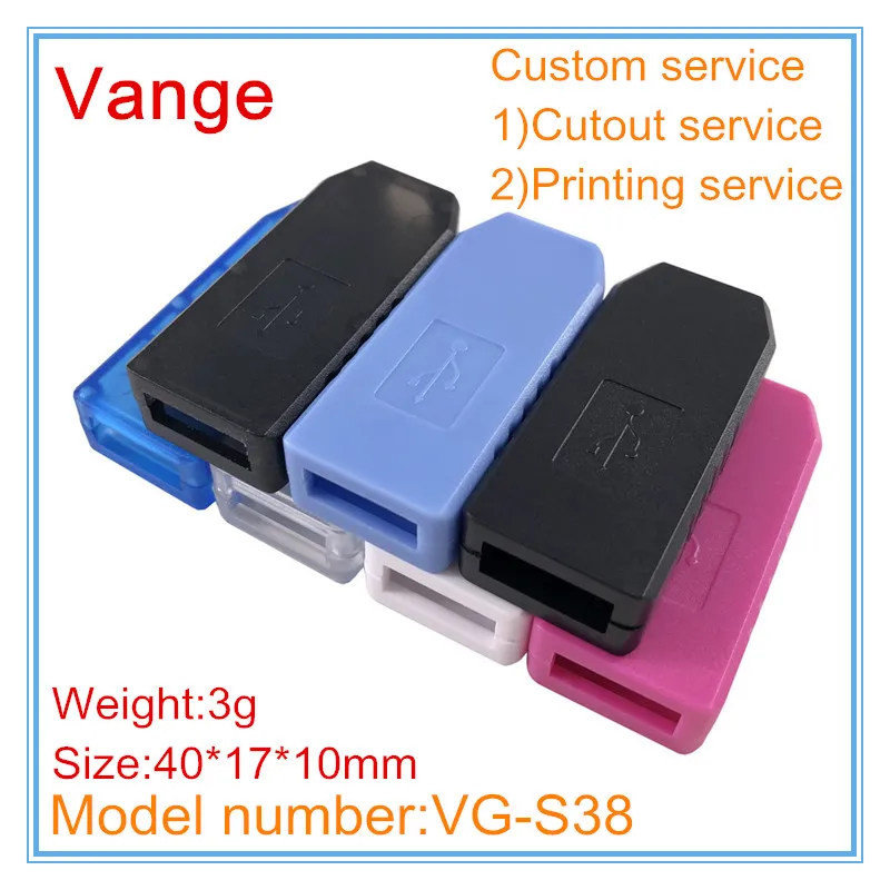 40 шт./лот USB зарядное устройство корпус провода разъем 40*17*10 мм АБС пластик