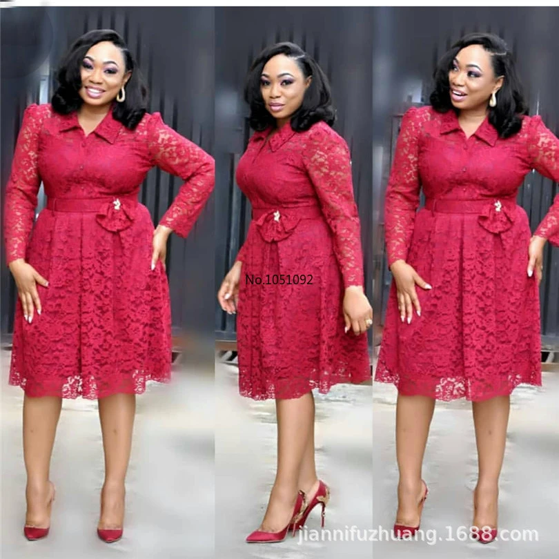 Осень зима 2021 африканская женская одежда африканские кружевные платья Женская