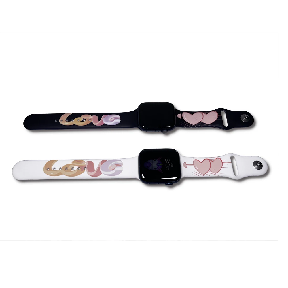 Akatsuki Sun-flower Cactus Akira For iwatch Apple Watch Strap Silicone Band Replacement 38mm 40mm 42mm 44mm Series 3 4 5 6 7 SE