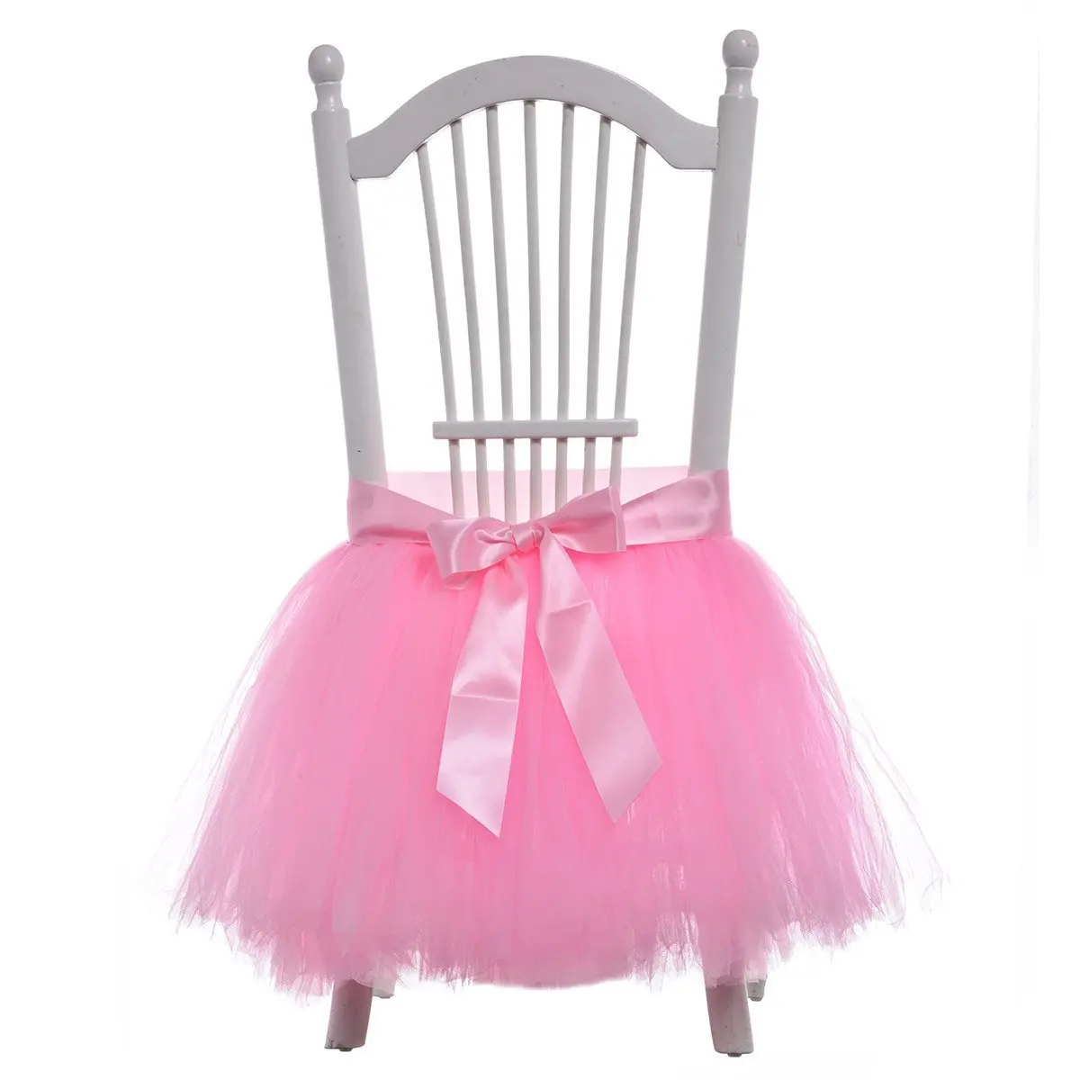 

Baby Chair Skirts Mesh Tulle Tutu Table Chair Skirt for Wedding Birthday Party Christmas Baby Shower Decoration