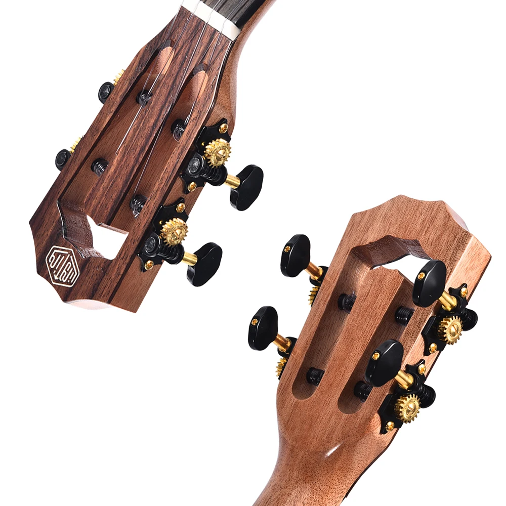 LINGTING 23/26 дюймов концертная Гавайская гитара КоА дерево с Gig Bag ремень Uke струны