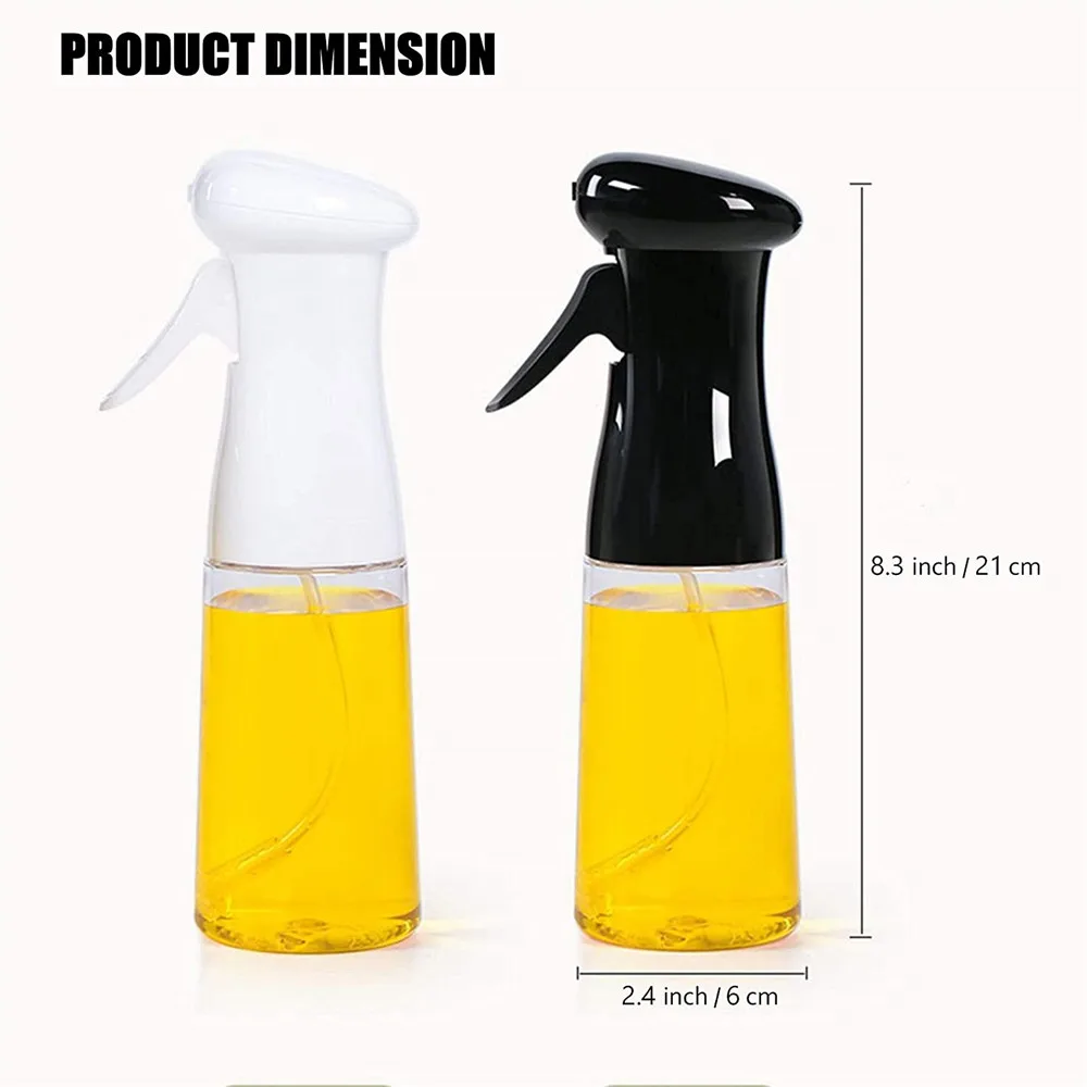 

Oil Spray Bottle Sprayer Food Grade Olive Oil Spray BPA Free 210ml Mister for Cooking Salad BBQ Backing Roasting Frying Kitchen