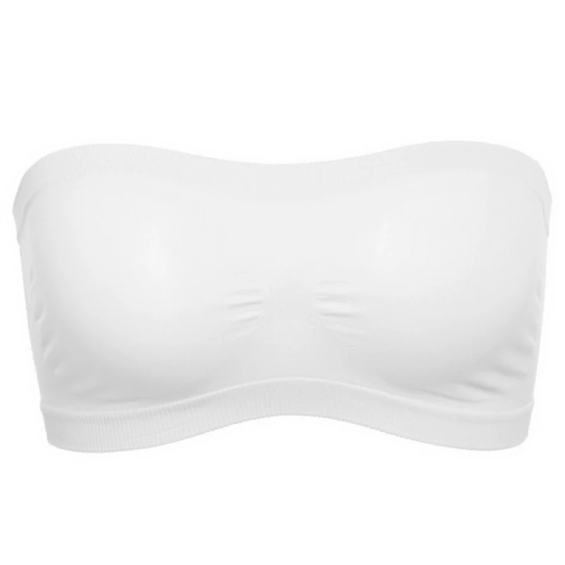 

Summer Breathable Mesh Invisible Strapless Chest Wraps Tube Tops Sexy Strapless Crop Top Bra Lady's Bandeau Boob Tube Brassiere