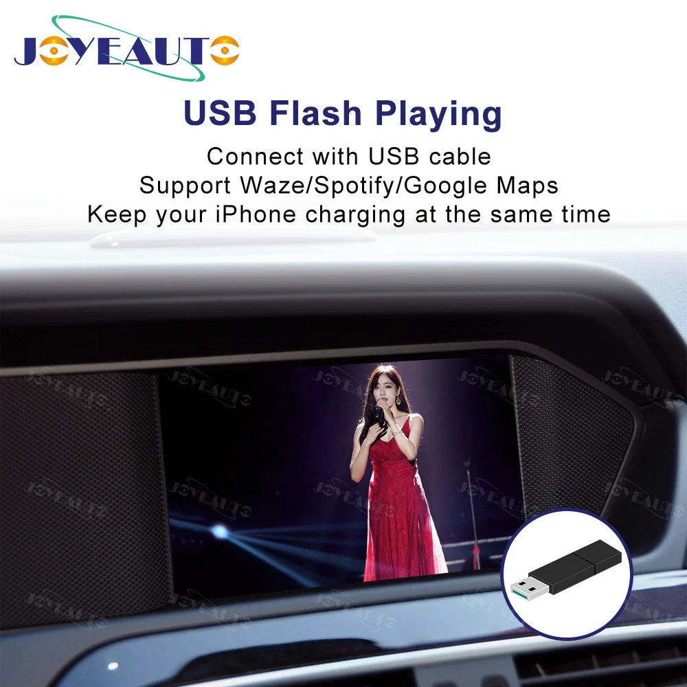 구매 JoyeAuto 무선 애플 Carplay 메르세데스 벤츠 NTG4.0 A B C E GLK GLA ML SLK 클래스 2007 - 2011 안드로이드 자동차 자동차 액세서리