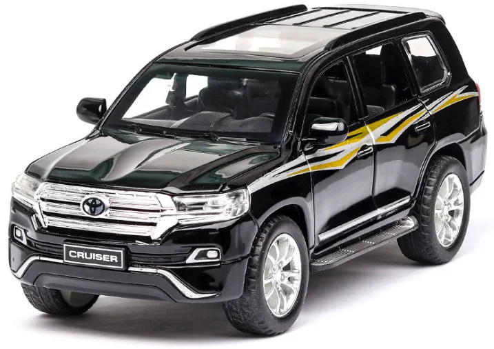 1:32 игрушечный автомобиль TOYOTA LAND CRUISER Prado Металлический Игрушечный Автомобиль литые игрушки модель автомобиля 6 дверей могут открываться игрушки для детей