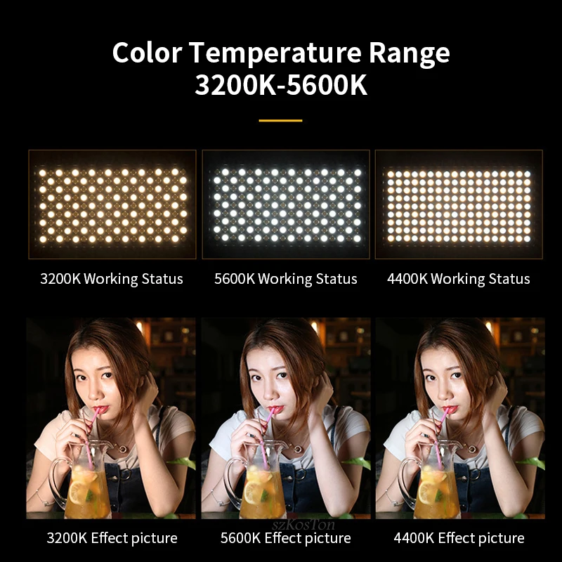 12 Inch LED Video Light Panel Bi-Color Dimmable With Stand Photography Studio Taking Video Photo YouTube Filming Live Streaming enlarge
