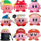 Чехол для AirPod Pro, мультяшный смешной милый мягкий чехол для наушников Kirby для Airpods 1 2, чехол для беспроводной гарнитуры с брелоком