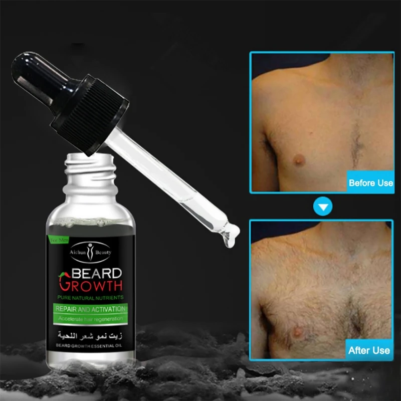 

Men Beard Care Oil Natural Organic Hair Growth Liquid 30ml Beard Oil Beard Wax for Groomed Beard