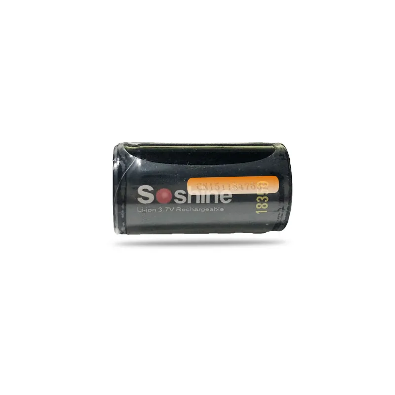 2 шт. литий-ионная аккумуляторная батарея Soshine 18350 1000 мАч 3 7 в с защитным футляром