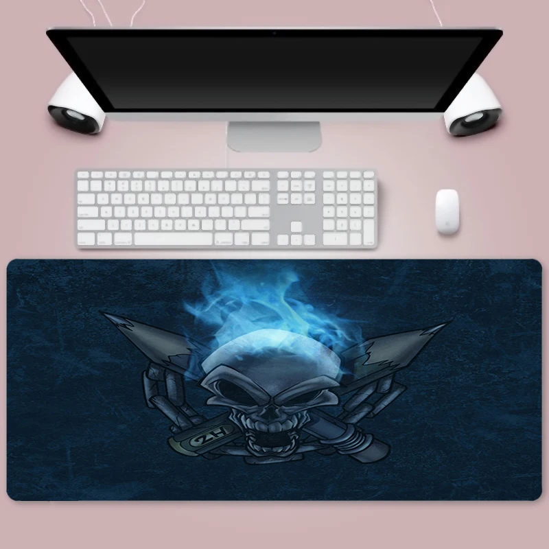 

Blue Skulls Mouse pad Large Gaming Gamer Mouse Pad 900x400 Rubber Otaku Locking Edge Big Fashion Laptop Notebook Desk Mat