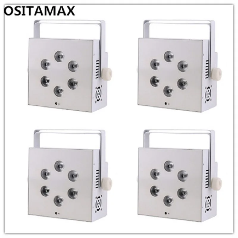 6 шт./лот светодиодный светильник par battery 6x10w rgbw беспроводной dmx внутренняя версия