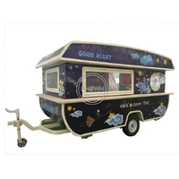 boat shape customized waffle bakery australia standard mobile food trailerfood truck food cart