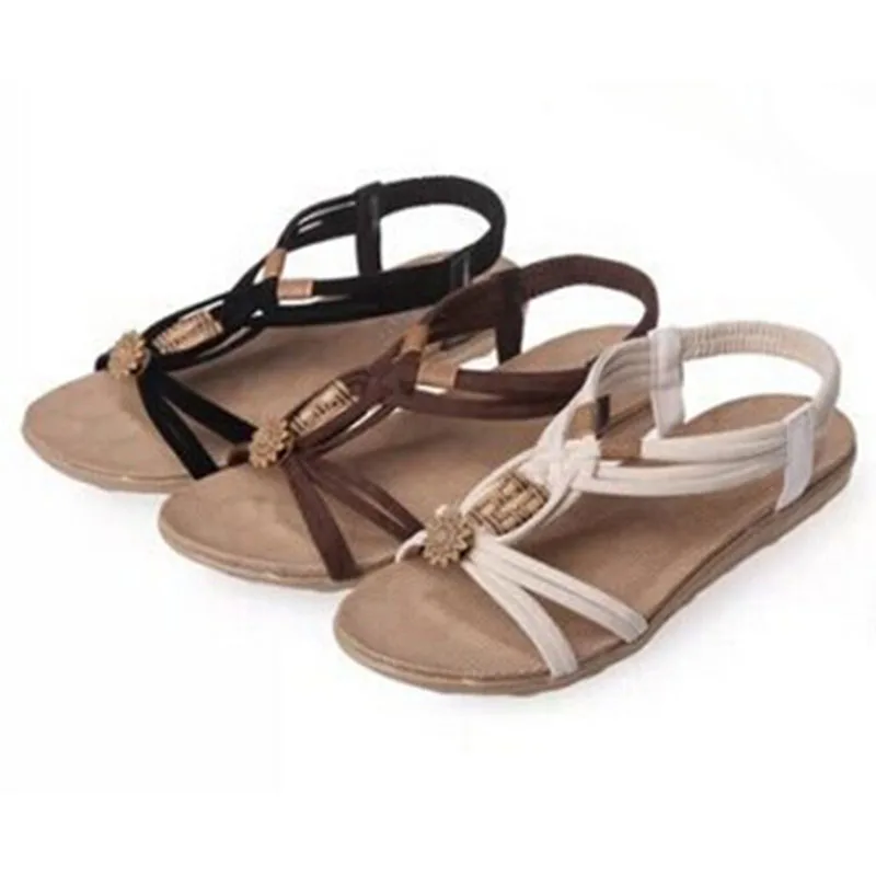 

Woman Sandals 2020 Summer Woman Shoes Flip Flops Woman Beach Shoes Gladiator Beads Sandals Lady Low Heel Sandals Footwear