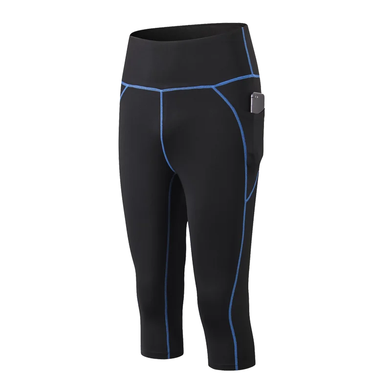 EC.MS Леггинсы для йоги с карманом женщин бега эластичные цветные модные колготки