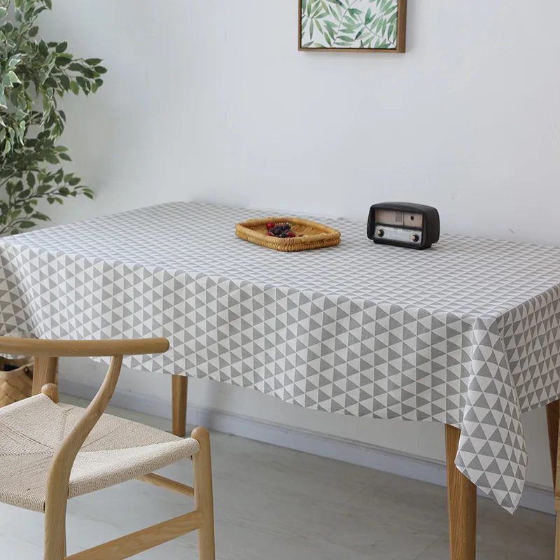 Черно-белые полосатые скатерти новый стиль декоративная элегантная