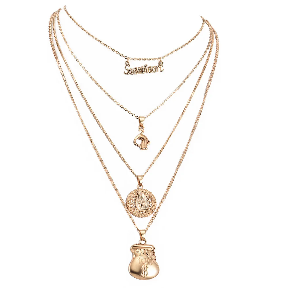 Модное ожерелье ALYXUY с надписью Дева Мария в европейском и американском стиле