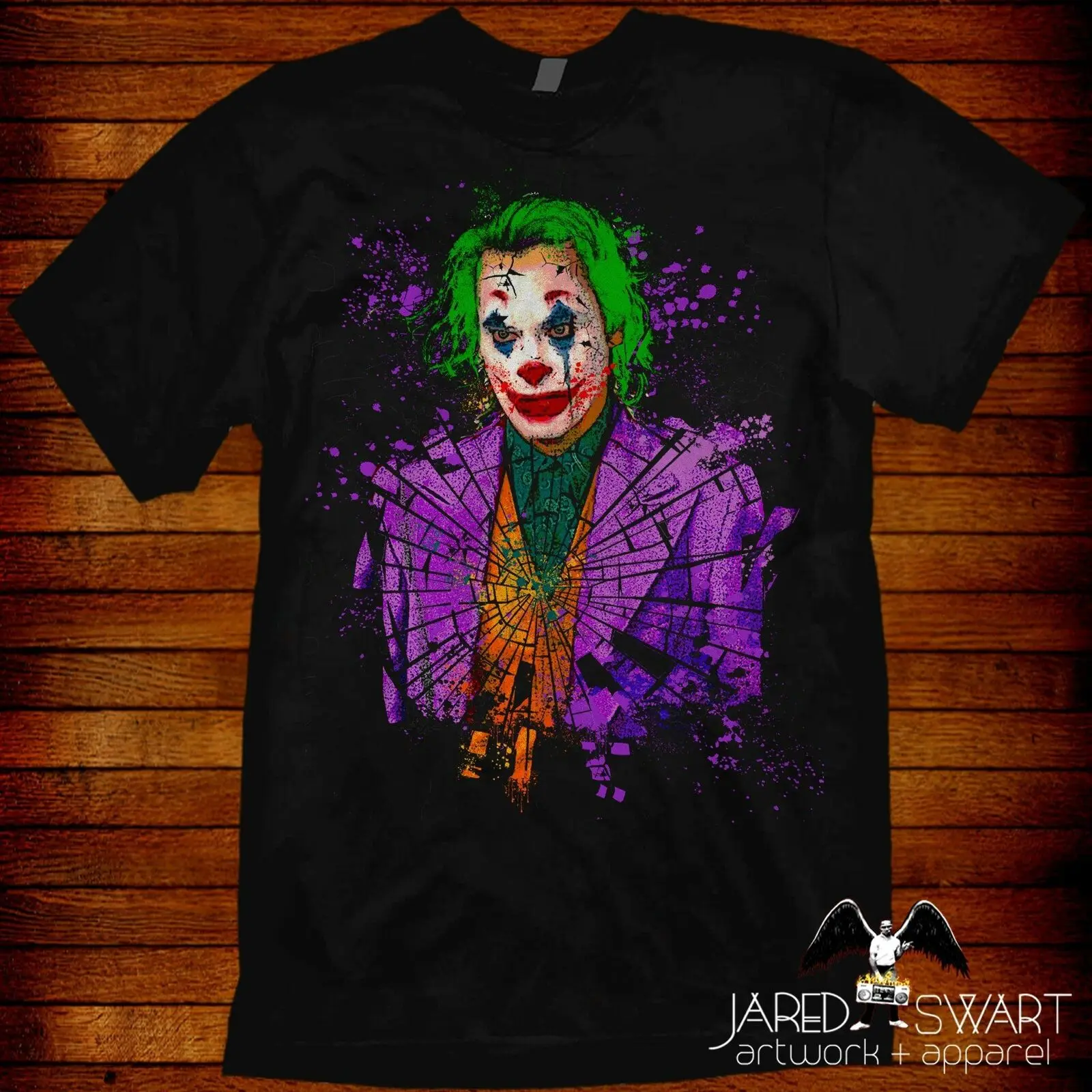 

Joker T-shirt art design by Jared Swart based on the 2019 Joaquin Phoenix movie